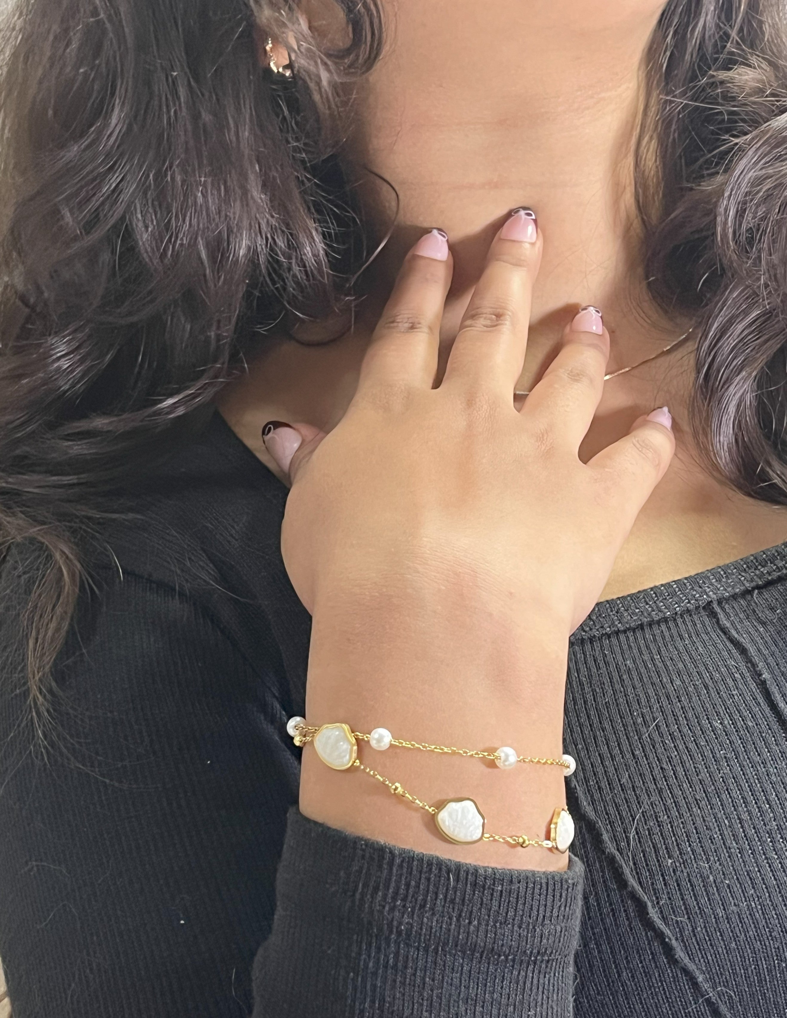 Pearl Glow Dual-Layer Bracelet