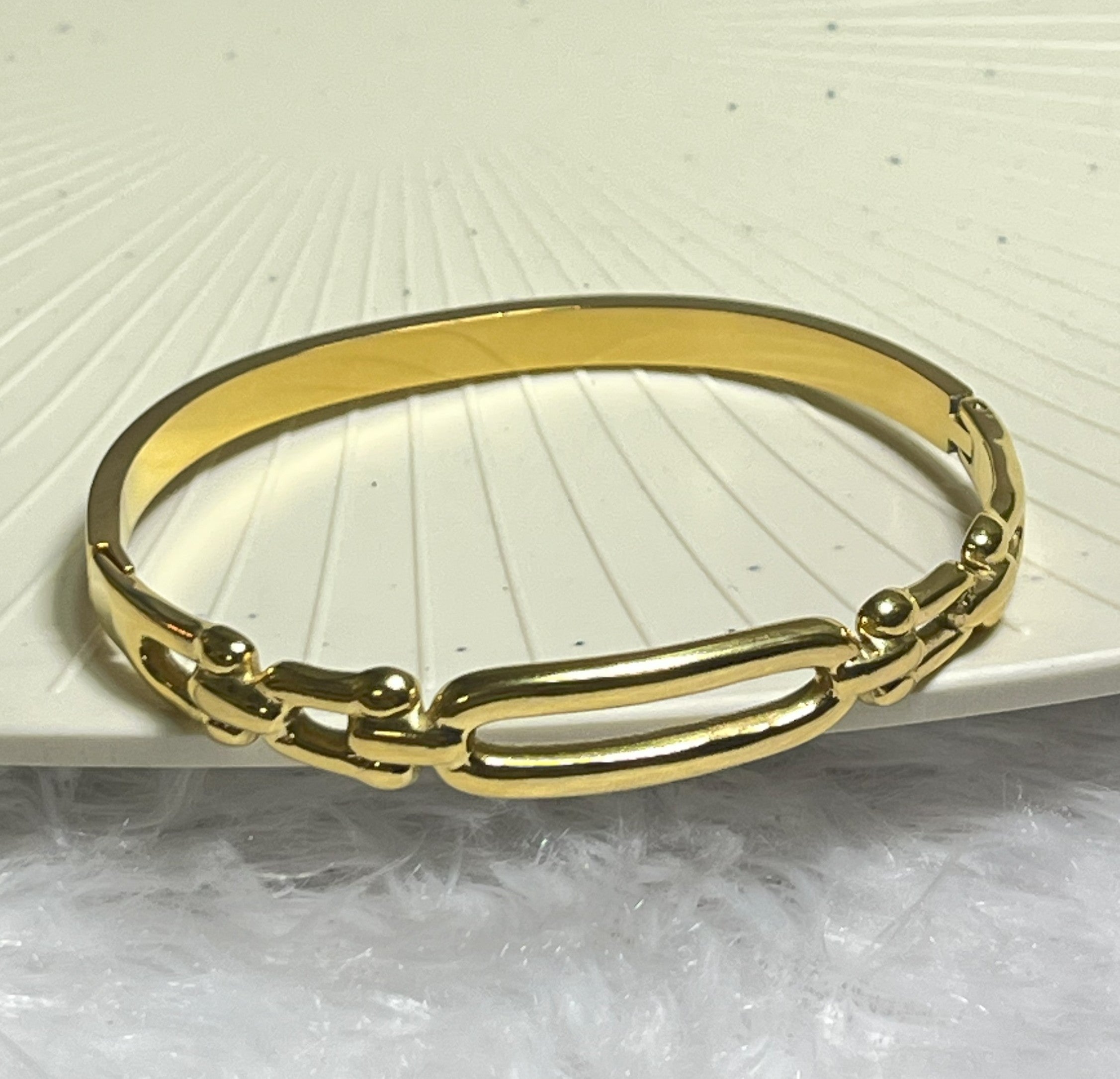 Premium Gold-Plated Link Style Kada