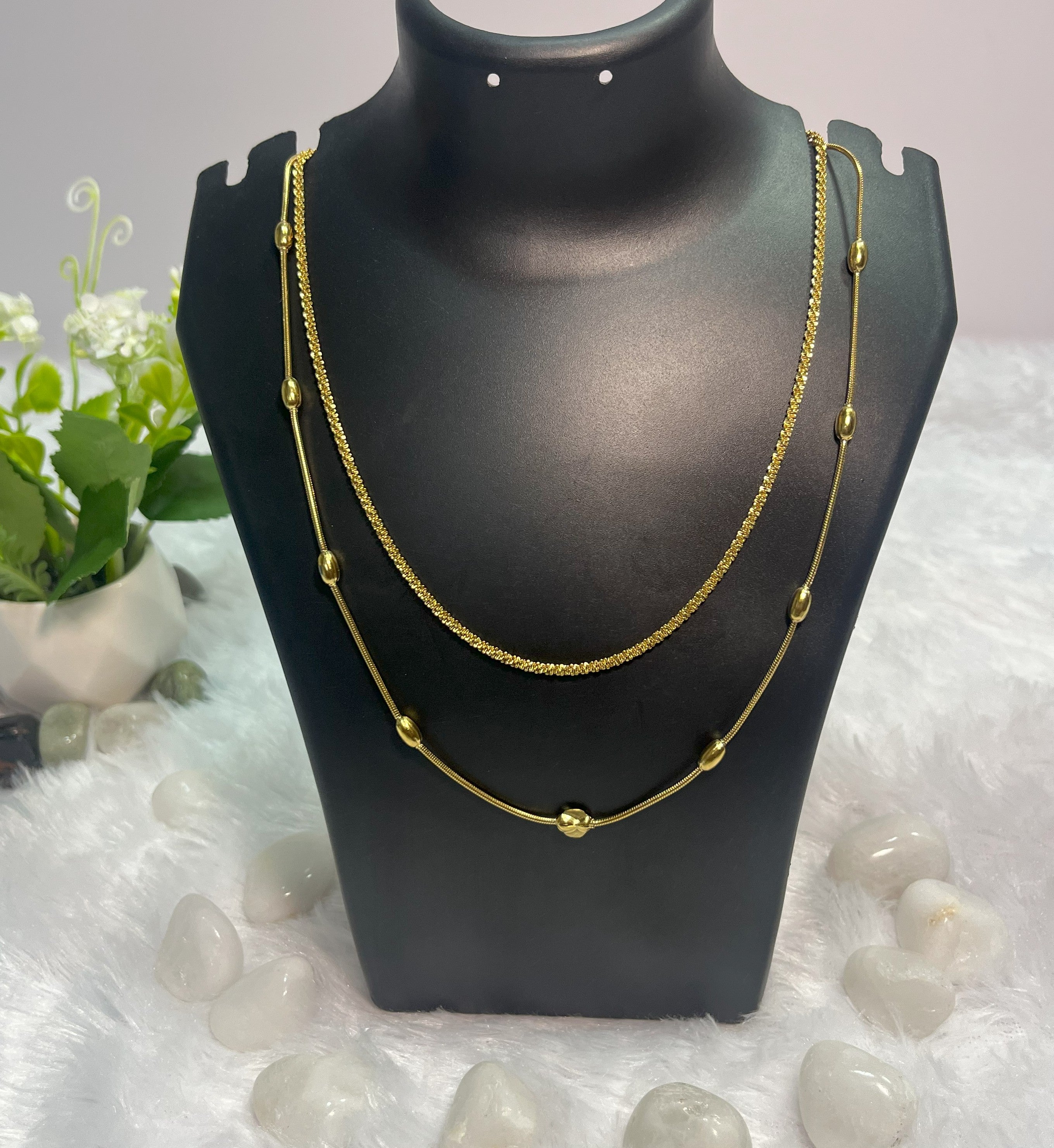 💛 Premium Dual-Layer Sleek Chain Set 💛