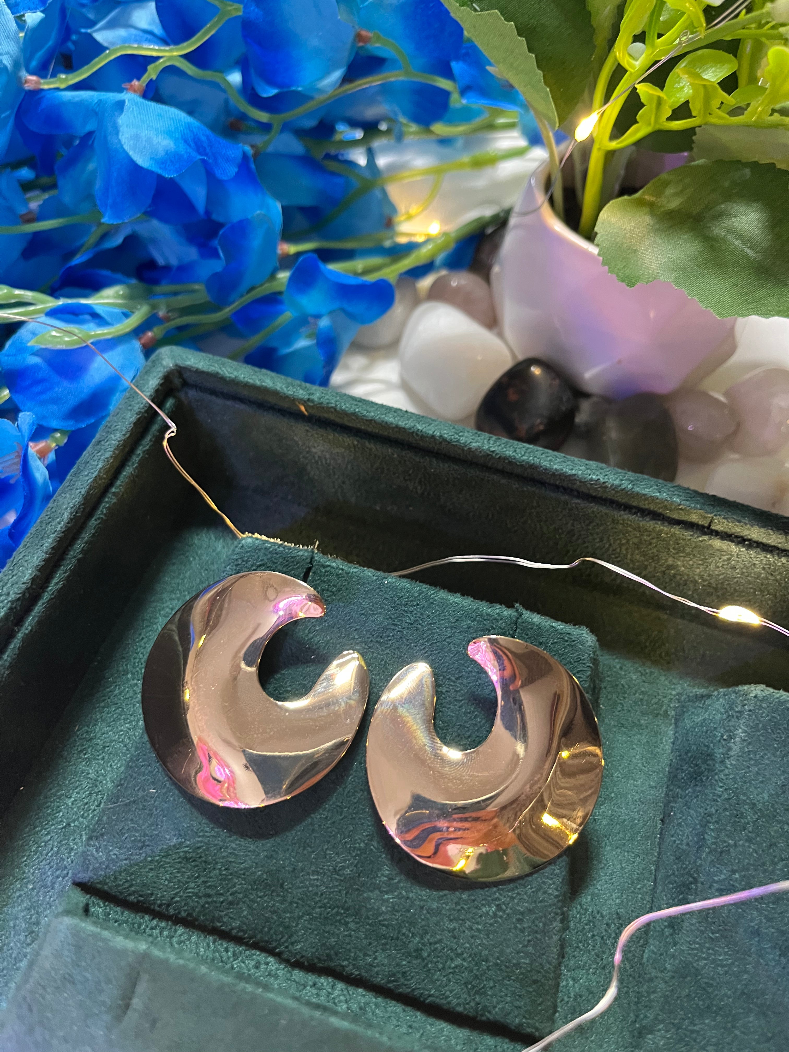 Gold-Plated Pearl Drop Earrings