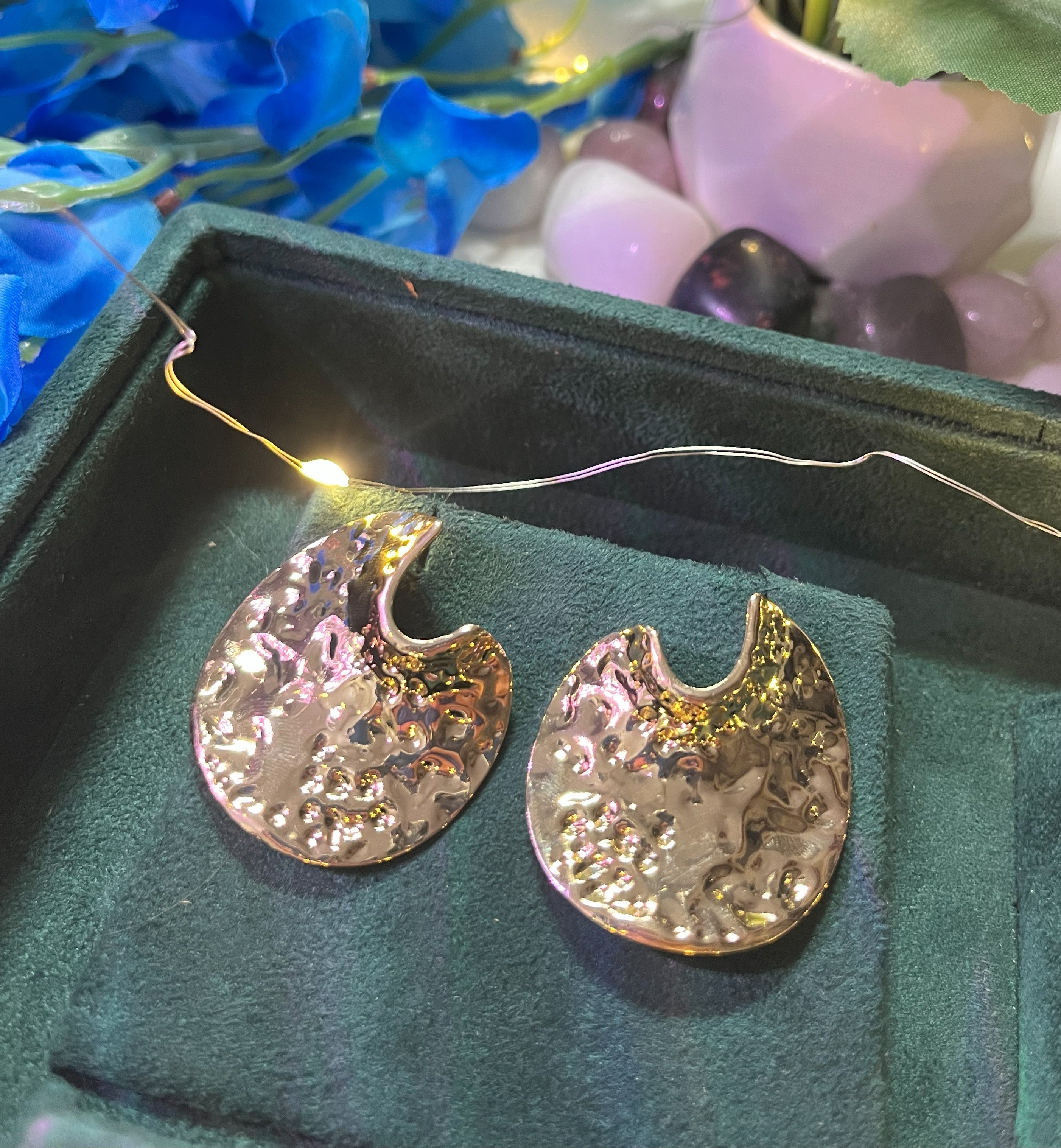 Molten Disc Statement Earrings – Premium Anti-Tarnish Shine