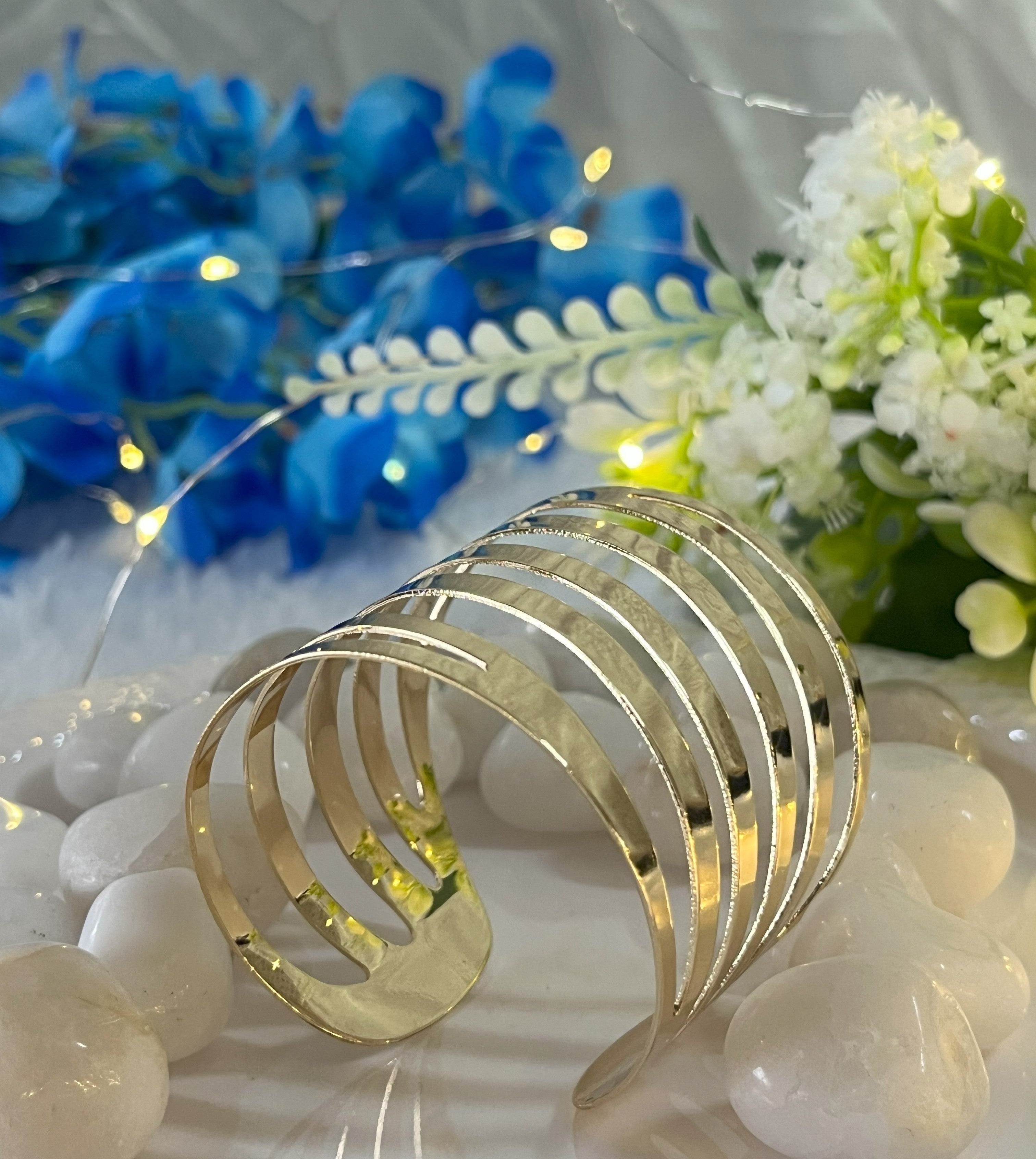 Golden Wave Slit Kada